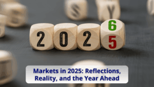 Personal Finance Solutions 11 Wooden blocks showing 2025 turning into 2026 symbolising market transition and future investment outlook