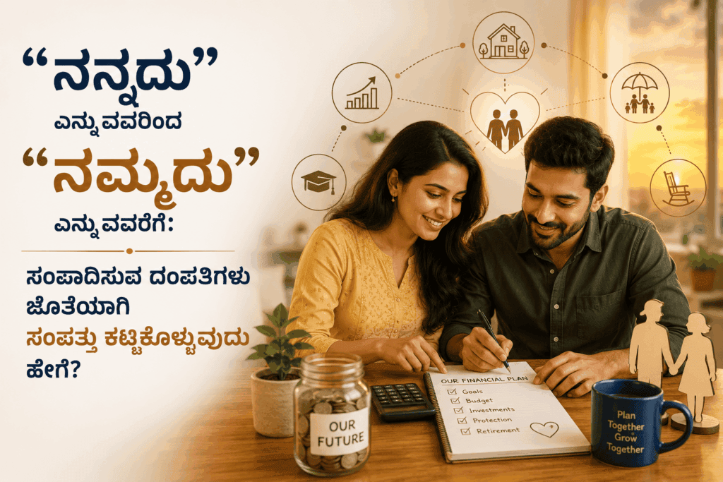“ನನ್ನದು” ಎನ್ನುವುದರಿಂದ “ನಮ್ಮದು” ಎನ್ನುವವರೆಗೆ: ಸಂಪಾದಿಸುವ ದಂಪತಿಗಳು ಜೊತೆಯಾಗಿ ಸಂಪತ್ತು ಕಟ್ಟಿಕೊಳ್ಳುವುದು ಹೇಗೆ?